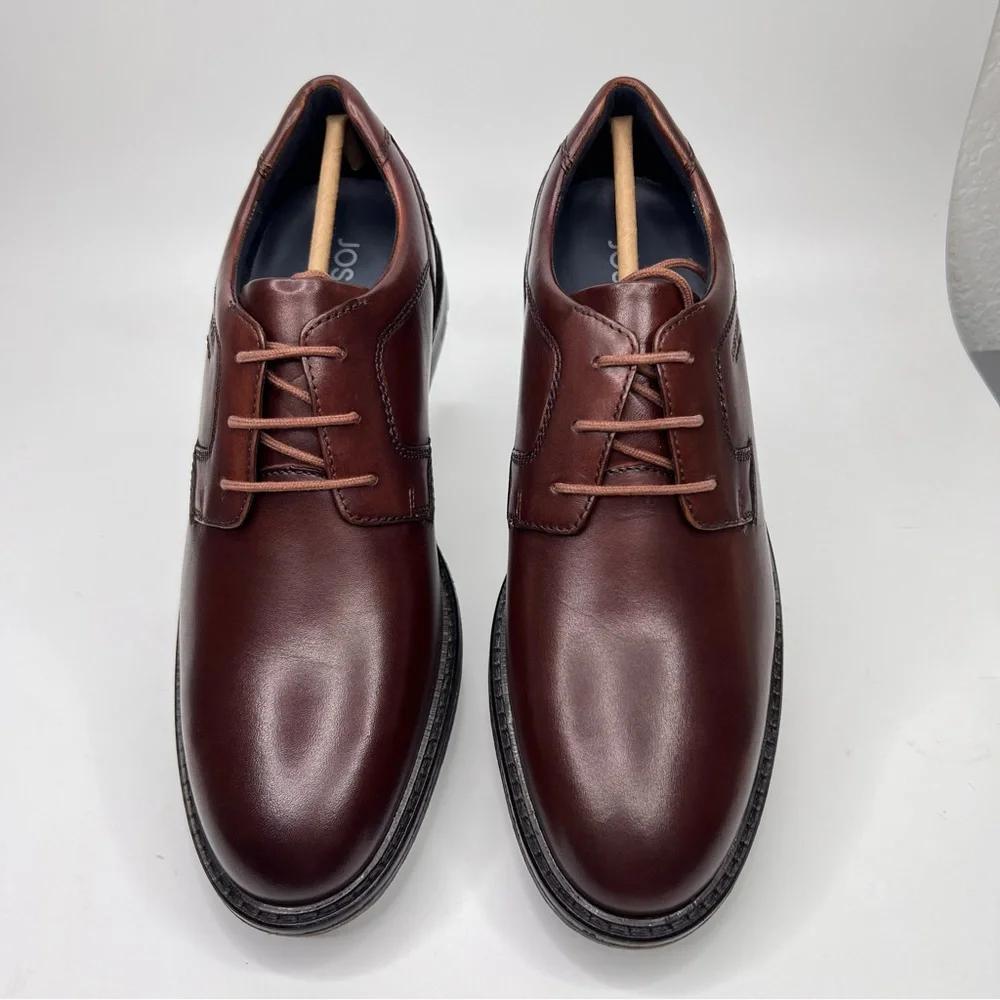 Josef Seibel Men’s Earl Cognac Arezzo Leather Oxford Lace Up Dress Shoe